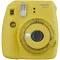 FUJIFILM INSTAX Mini 9 Instant Film Camera Yellow with Clear Accents, Analog Cameras, AA