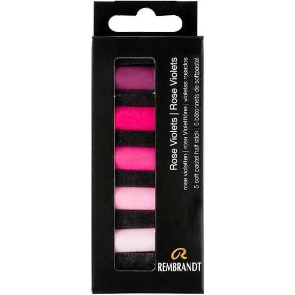 Rembrandt Soft Pastel Half Stick Set of 5 (Rose Violets)