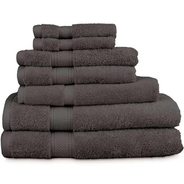 Algodon St Regis Collection 7 Piece Charcoal Towel Pack