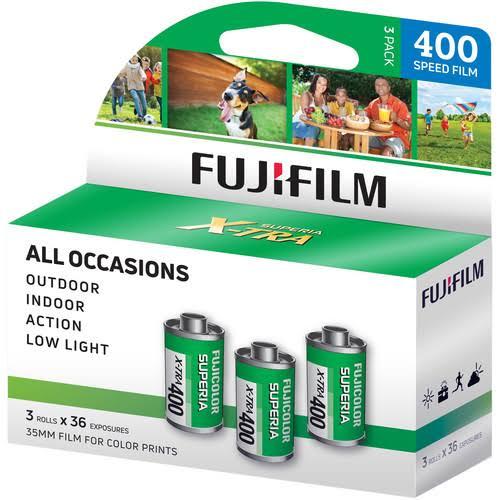 Fujifilm Superia 400 Color Negative 35mm Film - 3 Pack