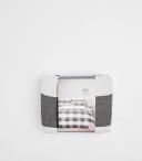 Target Ottis Gingham Check Quilt Cover Set | Black | Size Queen Bed | Cotton