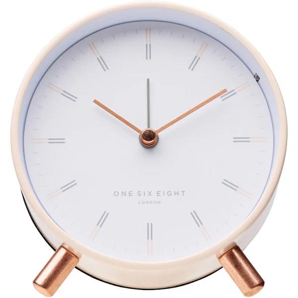 One Six Eight London Ellie Blush / White Silent Alarm Clock