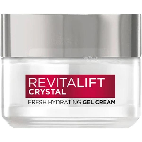 L'Oreal Paris Revitalift Crystal Fresh Hydrating Gel Cream, Oil-Free Moisturiser, With Salicylic Acid, 15ml