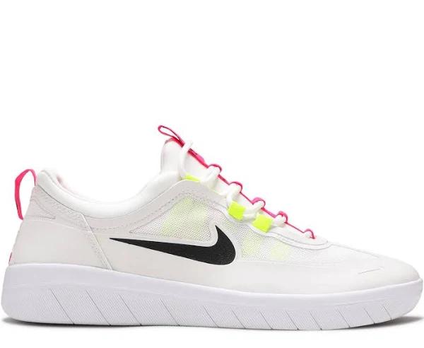 Nike Nyjah Free 2 SB 'White Volt' Sneakers | Men's Size 8