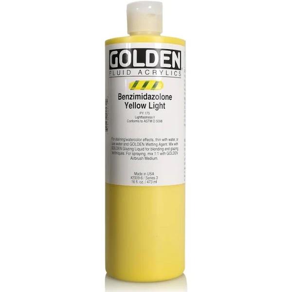 Golden Fluid Acrylic 473ml Benzimidazolone Yellow Light