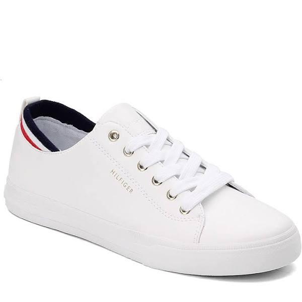 Tommy Hilfiger Women's Lou Sneakers - Signature White US Size 10 - AfterPay & zipPay Available