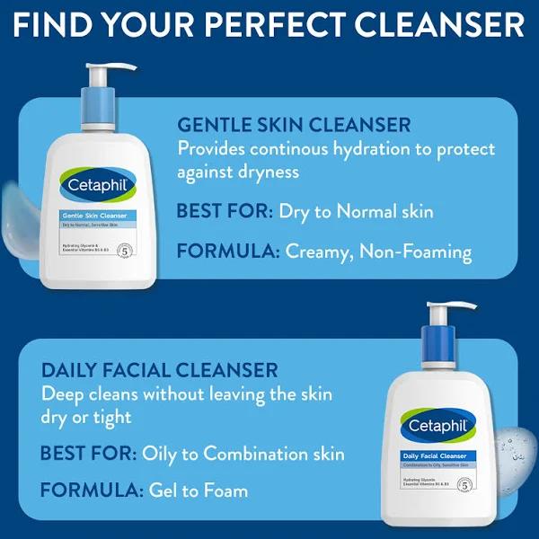 Face Wash by Cetaphil, Hydrating Gentle Skin Cleanser for Dry to Normal Sensitive Skin, New 20oz, Fragrance Free, Soap Free and Non-Foaming