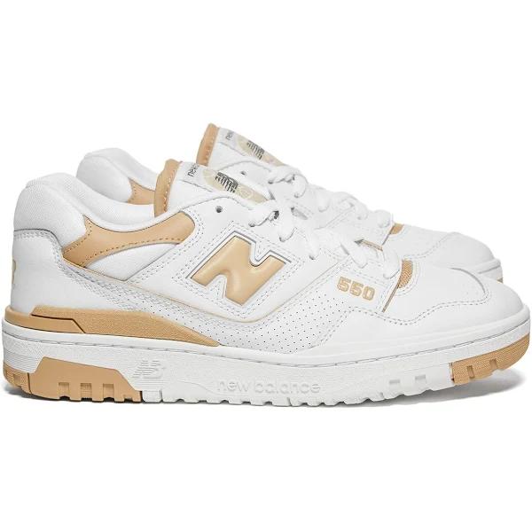 New Balance 550 Womens White / Beige - Size 9.5 - White/Beige