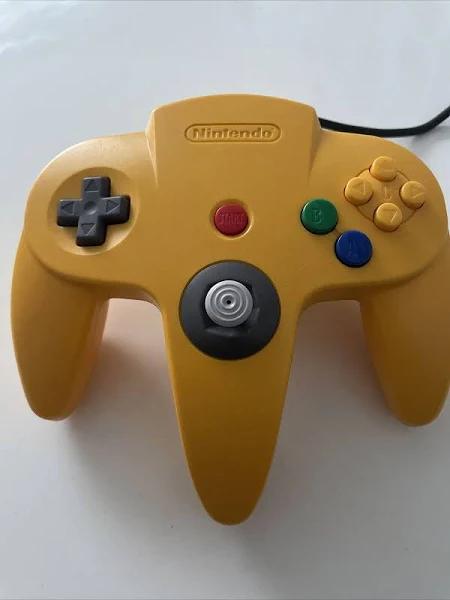 Genuine Nintendo 64 N64 Yellow Controller Original Boxed (Preowned) Afterpay, Zip, Openpay, LatitudePay Available