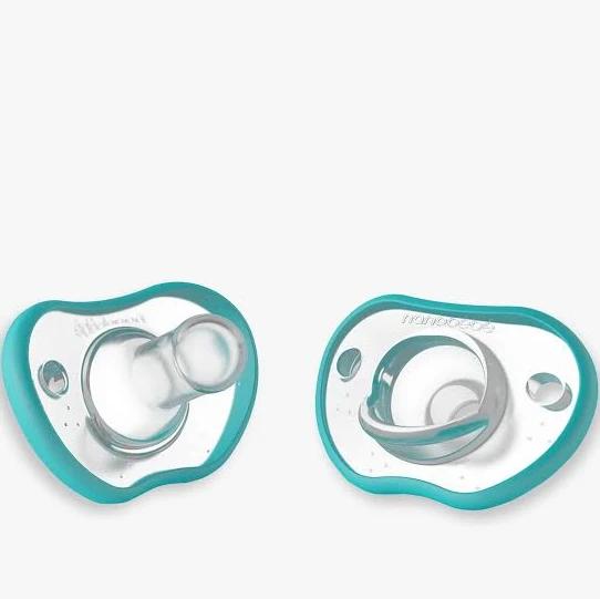 Nanobebe Flexy Pacifier 0-3M Teal 2pk