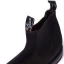 R.M. Williams Black Suede Comfort Craftsman Chelsea Boots