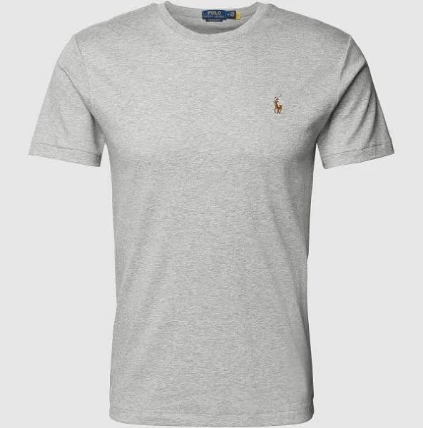 Polo Ralph Lauren Pima Cotton Custom Slim Fit T-Shirt - Grey Marl