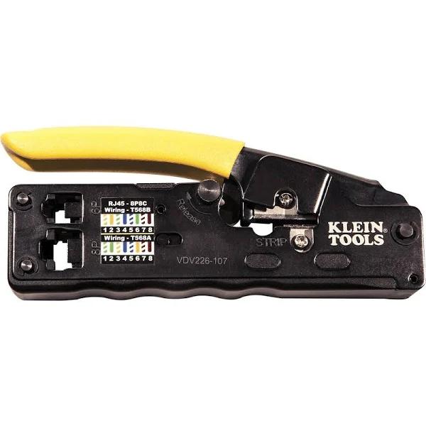 Klein Tools VDV226-107 Compact Ratcheting Modular Crimper