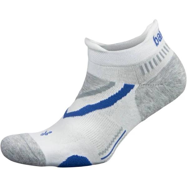 Balega UltraGlide No Show Running Socks - White/Midgray XL