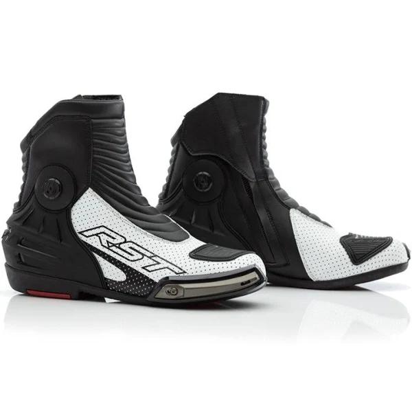 RST Tractech Evo III Short Boots White Black Size 43