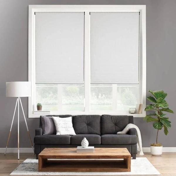 Vscreen Light Filtering Roller Blinds 220cm Drop White