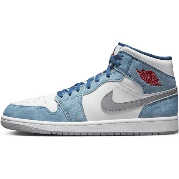 Air Jordan 1 Mid French Blue Fire Red