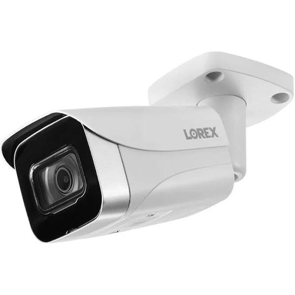 Lorex E841CA-E 4K UHD Outdoor Network Bullet Camera with Night Vision, IP, Color in Low Light IR Illuminator, Focal Type, Use, Durability