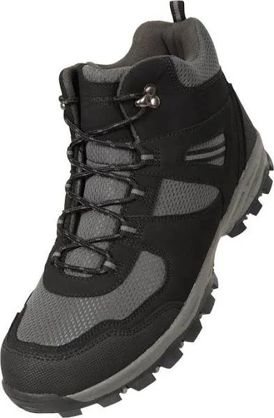 Mountain Warehouse Mens McLeod Wide Walking Boots Jet Black 12 UK