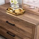 Groove Furniture Aubrey 2-Drawer Bedside Table Walnut