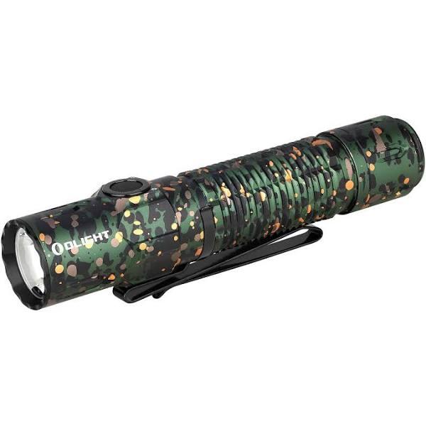 Olight Warrior 3S Max 2300 Lumens Rechargeable Flashlight With Dual-Switch&Proximity Sensor Powered by Customized Battery For Hiking (Camouflage)