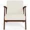 Den Fabric Armchair White by Freedom