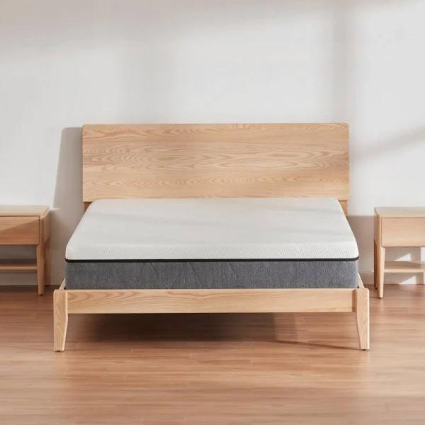 Ecosa Solid Timber Bed Base - Super King Wooden Bed Base, Bed Frame, Solid Timber, Soft Curved Edges, Simple Assembly, American Ash Timber, by Ecosa