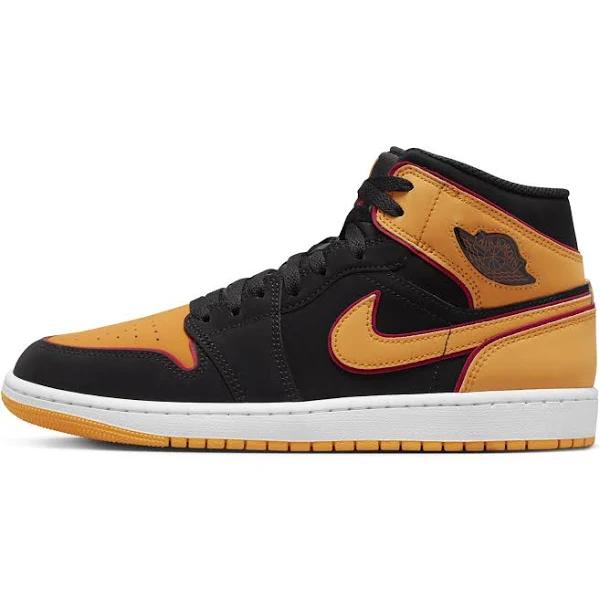 Jordan 1 Mid Men Shoes - Black - Size: 15 - Foot Locker