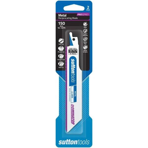 Sutton Tools Metal Reciprocating Blade Straight Cut Dominator 150mm