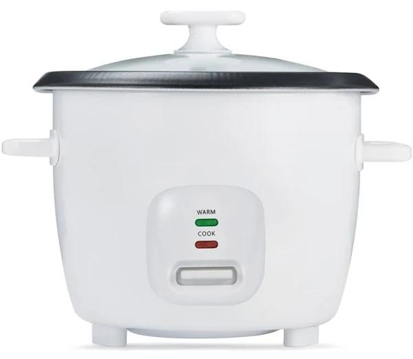 Anko 7-Cup Rice Cooker w/ Lid - White