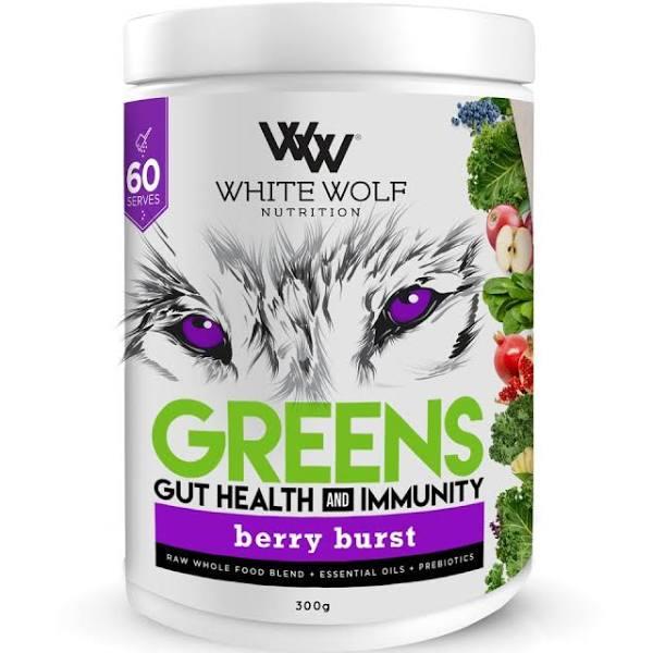 White Wolf Nutrition Greens Gut Health & Immunity Berry Burst 300g