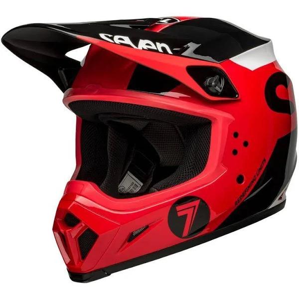 Bell MX-9 MIPS Seven Phaser Black Red Helmet