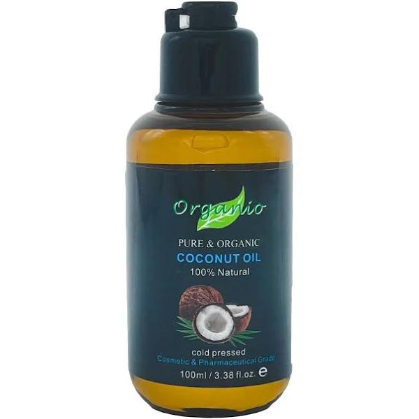 100% Pure Organic Fractionated Coconut Oil - Unscented (Odourless) - 100ml Without Pump