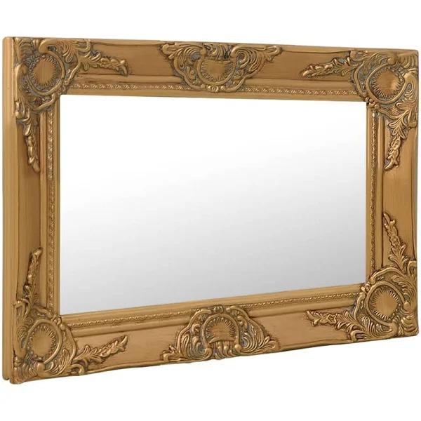 vidaXL Wall Mirror Baroque Style 60×40 cm Gold