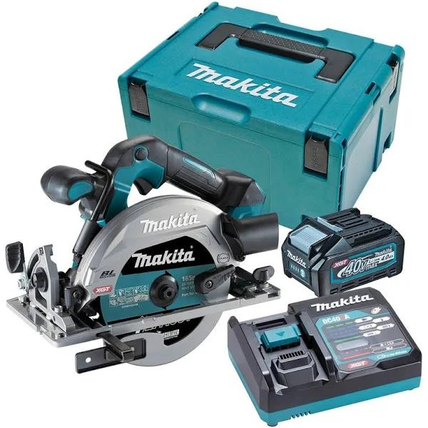 Makita 40V 4.0Ah Max 165mm (6-1/2") Brushless Cordless Circular Saw Kit - HS012GM101