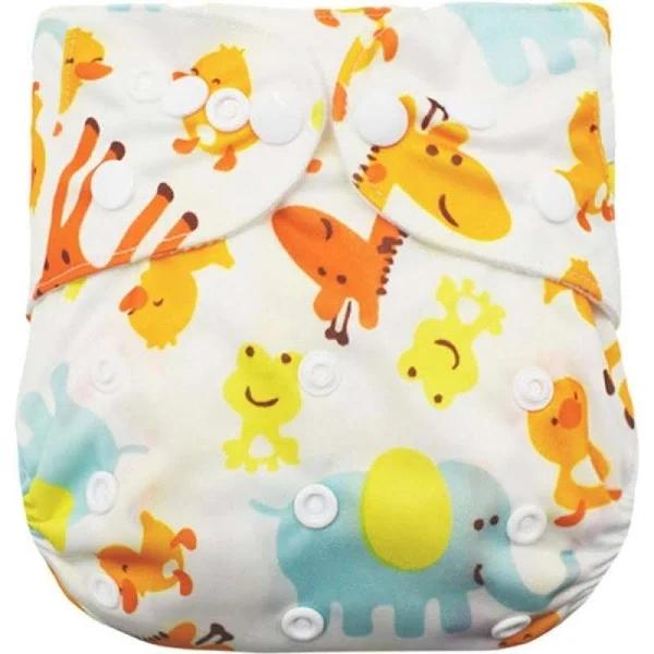 Lulu & Finn Animals Print Modern Cloth Nappy