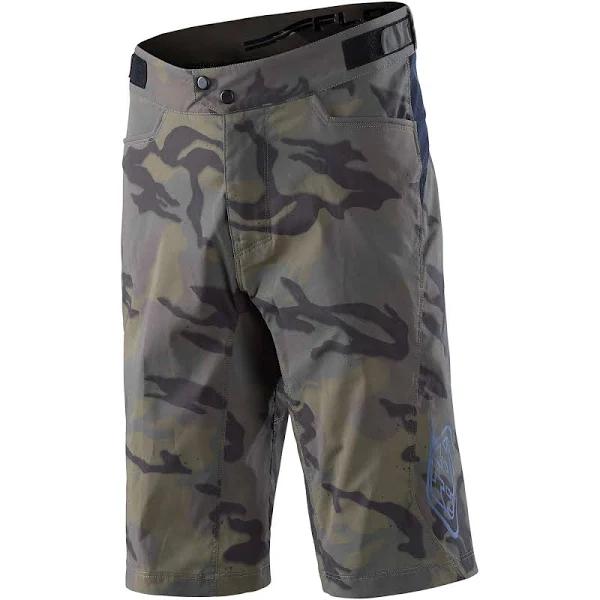 Troy Lee Designs Flowline Spray Camo Army Shorts Shell 34