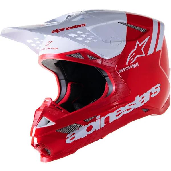 Alpinestars Supertech M8 Radium 2 Helmet - Red/White - XL