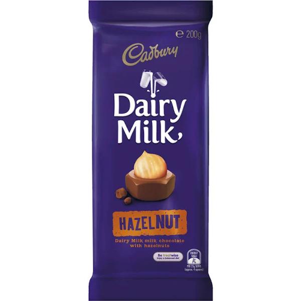 Cadbury Dairy Milk Chocolate Hazelnut 200g Block