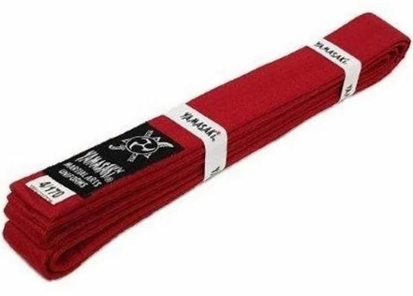 Yamasaki Deluxe Coloured Martial Arts Belts Red - 5