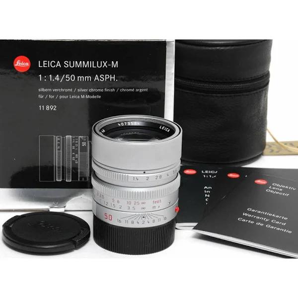 Leica Summilux-M 50mm f/1.4 ASPH. Lens (Silver)