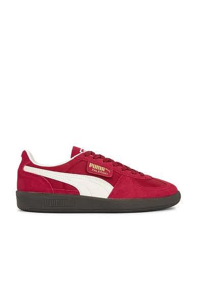 Palermo OG Unisex Sneakers in Intense Red/Warm White, Size 10.5, N/A by Puma