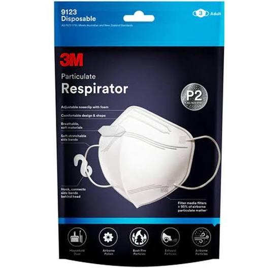 3M Particulate Respirator P2 Mask 3 Pack