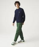 Lacoste Classic Fit Crew Neck Fleece Sweatshirt (Navy)