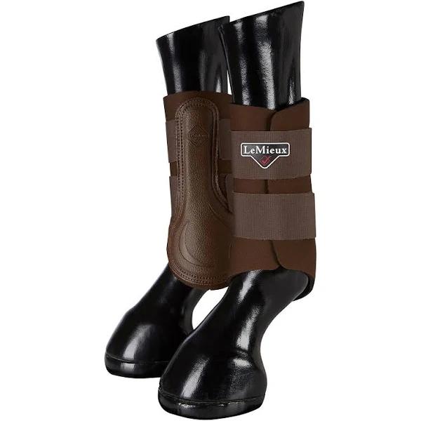 LeMieux Grafter Brushing Boots - Brown - Large