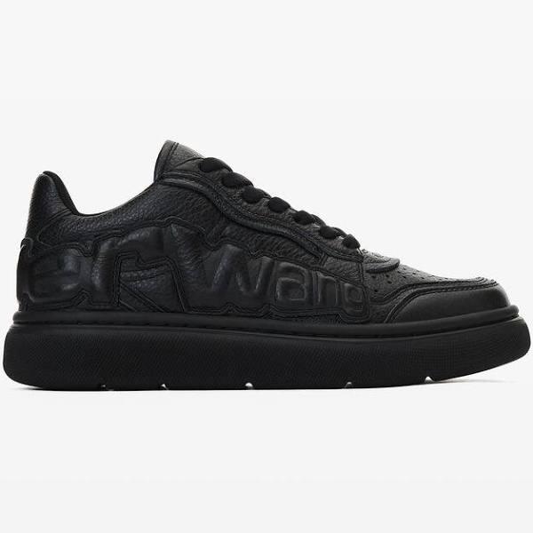 Alexander Wang Unisex Puff Pebble Leather Sneaker with Logo Black - It Size 44 Regular