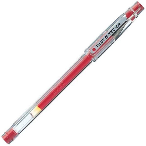 Pilot G-Tec C4 Gel Ink Rollerball Pen - Red