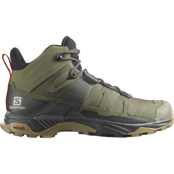 Salomon Mens x Ultra 4 Mid GTX Deep Lichen Green/Peat/Kelp / UK 7.5