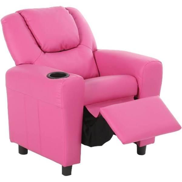 Oliver Kids Recliner Chair Sofa Children Lounge Couch PU Armchair - Pink - AfterPay & zipPay Available