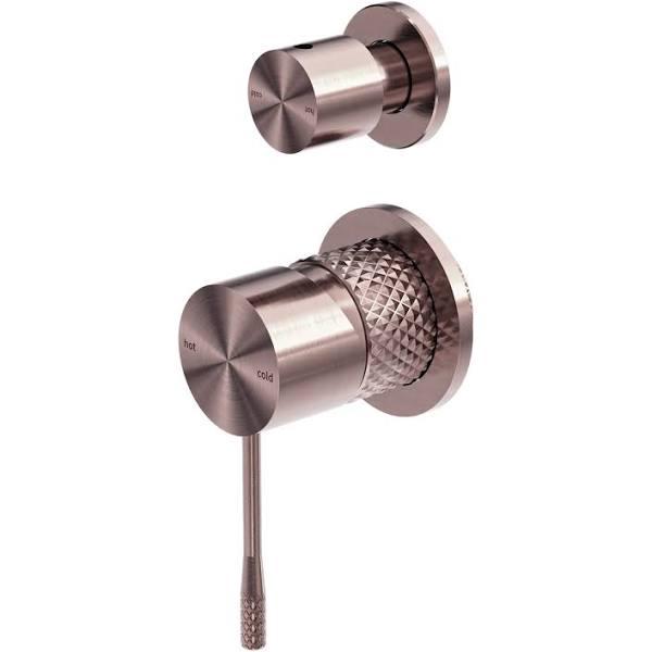 Nero Opal Shower Mixer with Diverter Separate Plate - Brushed Bronze